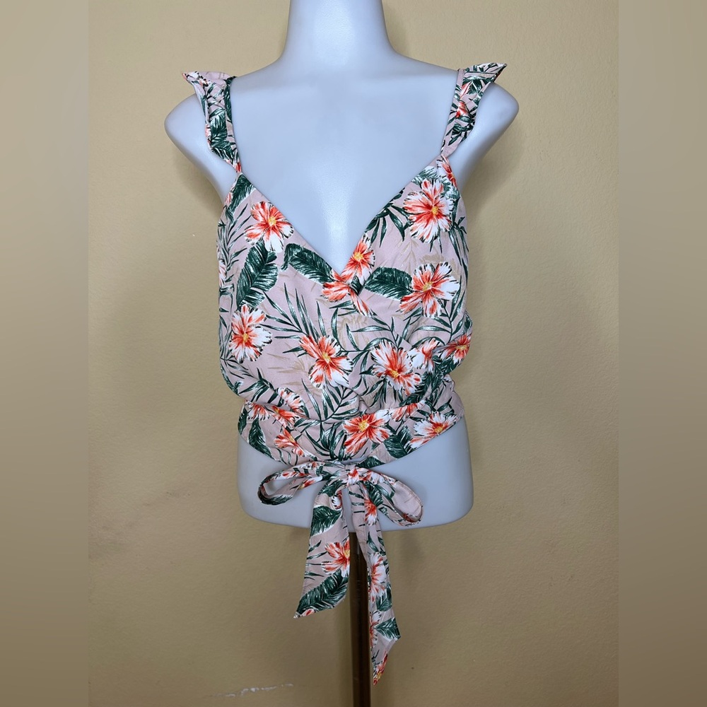 Express Tropical Floral Tank Top
